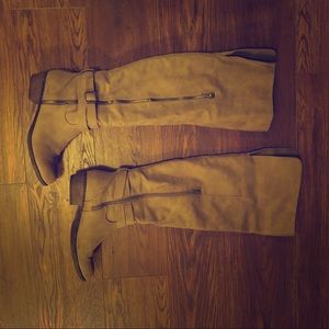 Over-the-Knee Tan Boots